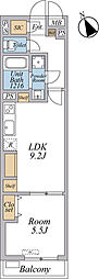 リブリ・西台 1LDKの間取図画像