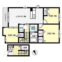 シャーメゾン和B棟  ｜ 福岡県春日市日の出町７丁目35-3（賃貸アパート3LDK・2階・72.78㎡） その2