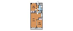 ライオンズマンション石神井公園B棟 2LDKの間取図画像