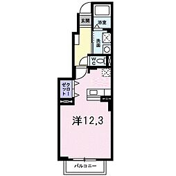 サニーリブA ワンルームの間取図画像