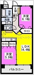 間取図画像 2LDK