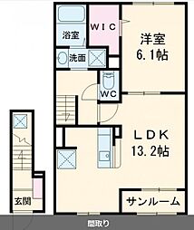 リバーサイド鎗田 2階