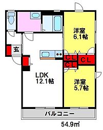 メイプルアズール 1階/102
