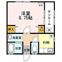 マツボックリ 202 ｜ 石川県金沢市御所町イ（賃貸アパート1K・2階・32.40㎡） その2