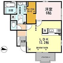 セレーノ　ヴァルム 103 ｜ 石川県金沢市寺地２丁目（賃貸アパート1LDK・1階・51.19㎡） その2