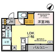 オプティモ（Oputimo） 302 ｜ 石川県金沢市西念１丁目（賃貸アパート1LDK・3階・34.74㎡） その2