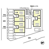 伏見ヴィヴレ　Ｂ 207 ｜ 石川県金沢市伏見台３丁目（賃貸アパート1LDK・2階・42.14㎡） その4