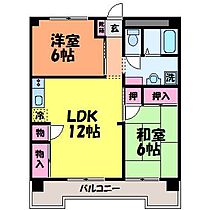 フェリオ市駅西II 802 ｜ 愛媛県松山市竹原2丁目（賃貸マンション2LDK・8階・58.32㎡） その2