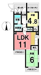 間取図画像 2LDK