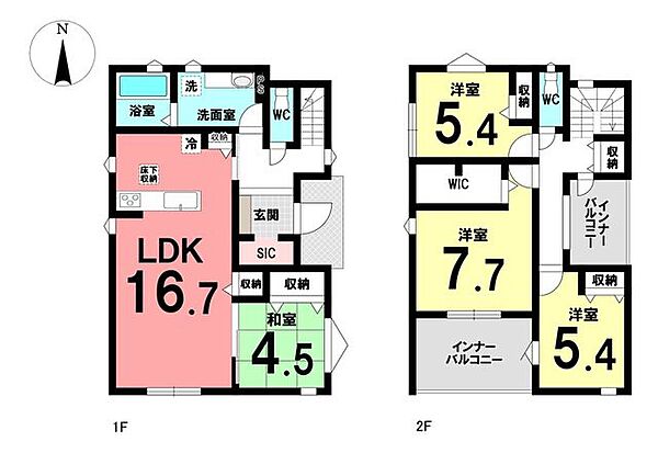 間取りを拡大表示