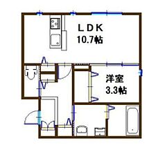 兵庫県明石市魚住町長坂寺（賃貸アパート1LDK・1階・40.96㎡） その2