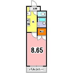 アートプラザ神戸西 1Kの間取図画像
