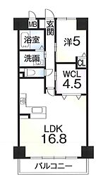 プレステージ西神戸2 1LDKの間取図画像