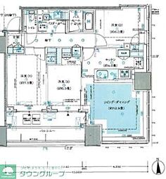 シティタワー銀座東 3LDKの間取図画像