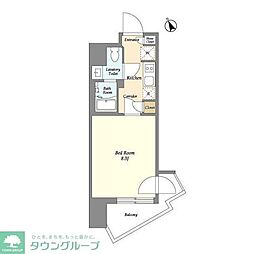 V-musickamata 1Kの間取図画像