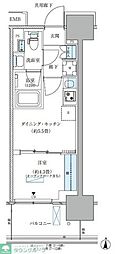 江東区大島4丁目マンション 1DKの間取図画像