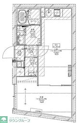 新宿区上落合3丁目マンション 1LDKの間取図画像