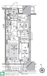 ピアース渋谷 1DKの間取図画像