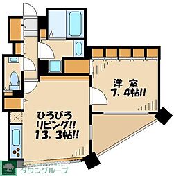 パークハウスオータワー 1LDKの間取図画像