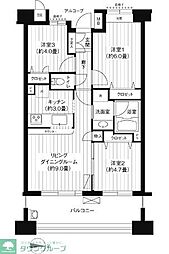 パークビューステージ東陽町 3LDKの間取図画像