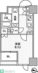 東神田テラスレジデンス 1Kの間取図画像