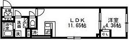 SOLASIA residence 武蔵小山 1LDKの間取図画像