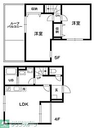 DEARECLASSトリツダイガク 2LDKの間取図画像