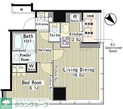 マイタワーレジデンス 1LDKの間取図画像