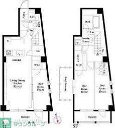 343レジデンス西麻布(オープンレジデンシア) 3LDKの間取図画像