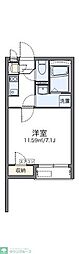 レオネクストプラナス白山 1Kの間取図画像