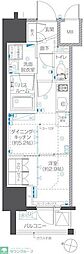ZOOM本郷 1DKの間取図画像