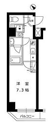 ハーモニーレジデンス田町 1Kの間取図画像