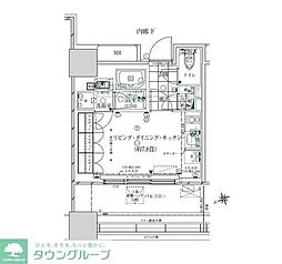ローレルタワールネ浜松町 ワンルームの間取図画像