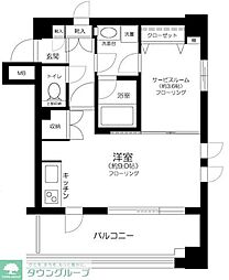 東急ドエルアルス本郷南 ワンルームの間取図画像