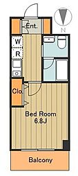 セレーノ品川 1Kの間取図画像