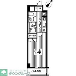 カスタリア神保町 1Kの間取図画像