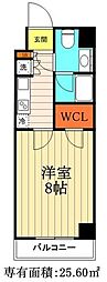 ルーブル清澄白河参番館 1Kの間取図画像