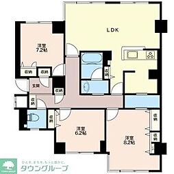 グリーンホームズ・1 3LDKの間取図画像