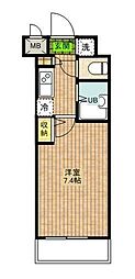 グランド・ガーラ三田 1Kの間取図画像