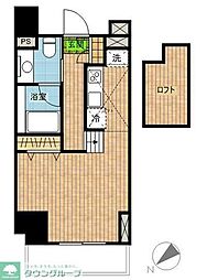 BLANCCHIC白金台 1Kの間取図画像