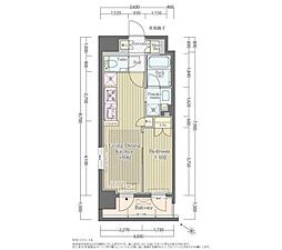 オープンレジデンシア代々木 1LDKの間取図画像