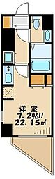 パークアクシス蒲田ステーションゲート ワンルームの間取図画像