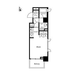 セントラル銀座 1Kの間取図画像
