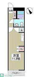 サンネクテール恵比寿 ワンルームの間取図画像