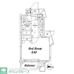 L-Flat高輪台 1Kの間取図画像