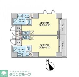 EXETOUR日本橋 ワンルームの間取図画像