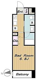 レジディア蒲田2 1Kの間取図画像
