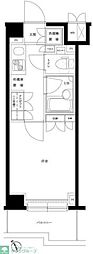 ルーブル目黒不動前 1Kの間取図画像