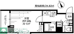 ガーラ・シティ門前仲町 1Kの間取図画像