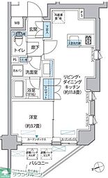 プラネソシエ大森山王 1LDKの間取図画像